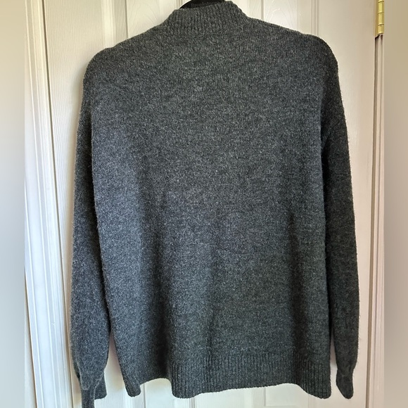 LOFT Wool-feel Christmas Bow Mock Neck Sweater (Women’s M) - Picture 3 of 4